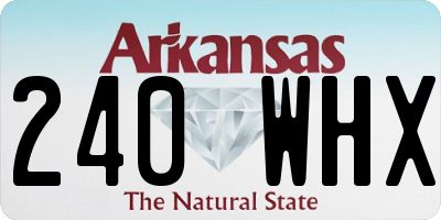 AR license plate 240WHX