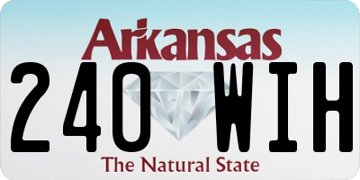 AR license plate 240WIH