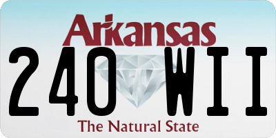AR license plate 240WII