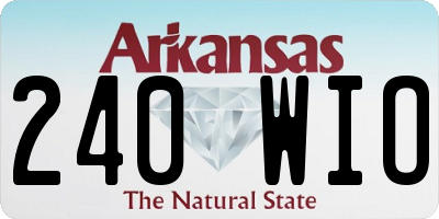 AR license plate 240WIO