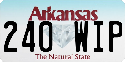 AR license plate 240WIP