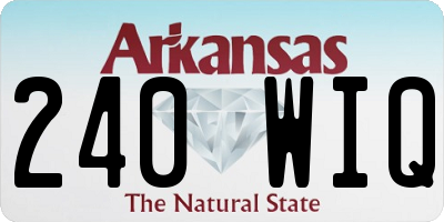 AR license plate 240WIQ