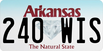 AR license plate 240WIS