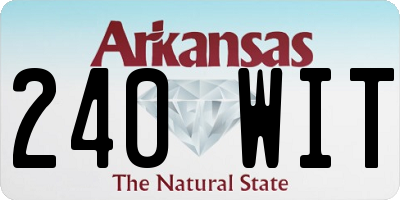 AR license plate 240WIT
