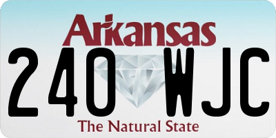 AR license plate 240WJC