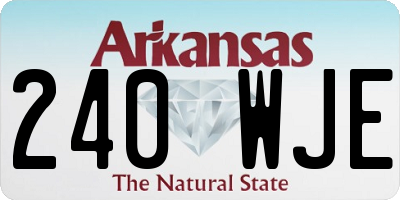 AR license plate 240WJE