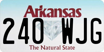 AR license plate 240WJG