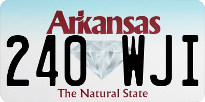 AR license plate 240WJI