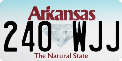 AR license plate 240WJJ