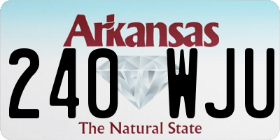 AR license plate 240WJU