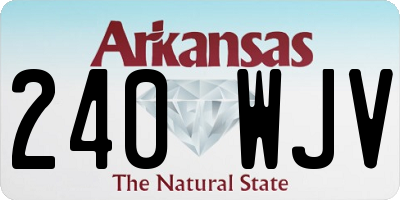 AR license plate 240WJV