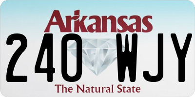 AR license plate 240WJY