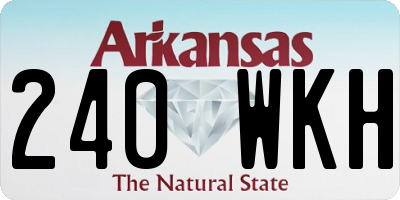 AR license plate 240WKH