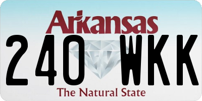 AR license plate 240WKK