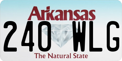 AR license plate 240WLG