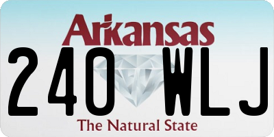 AR license plate 240WLJ