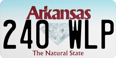 AR license plate 240WLP