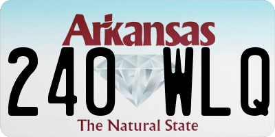 AR license plate 240WLQ