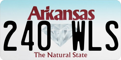 AR license plate 240WLS