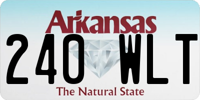 AR license plate 240WLT