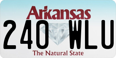 AR license plate 240WLU
