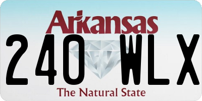 AR license plate 240WLX