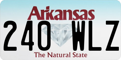 AR license plate 240WLZ