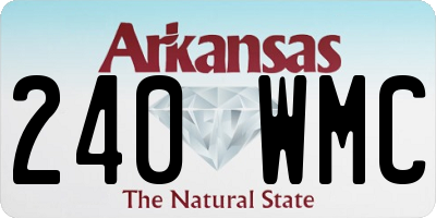 AR license plate 240WMC