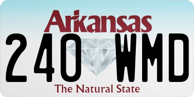 AR license plate 240WMD