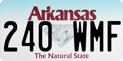 AR license plate 240WMF