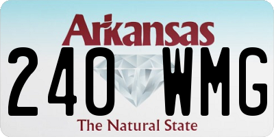 AR license plate 240WMG