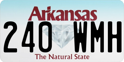 AR license plate 240WMH