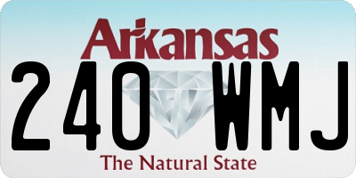 AR license plate 240WMJ