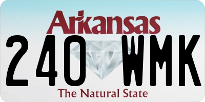 AR license plate 240WMK