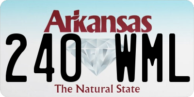 AR license plate 240WML