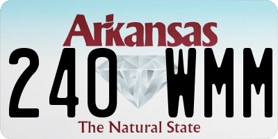 AR license plate 240WMM