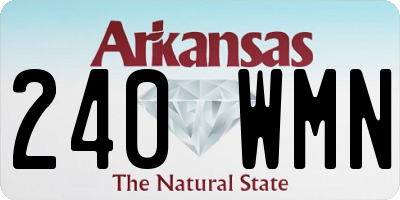AR license plate 240WMN