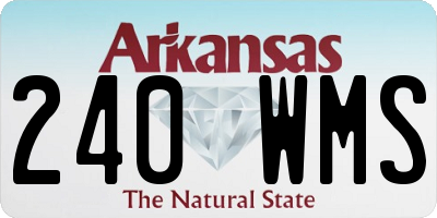 AR license plate 240WMS