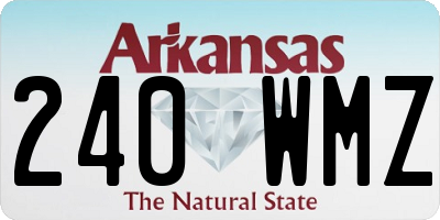 AR license plate 240WMZ