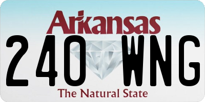 AR license plate 240WNG