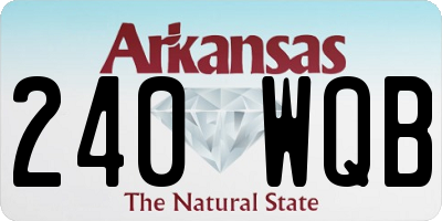 AR license plate 240WQB