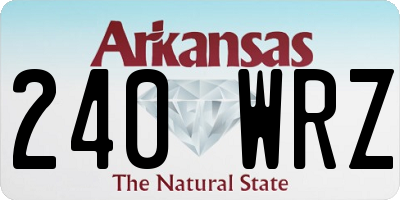 AR license plate 240WRZ