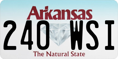 AR license plate 240WSI