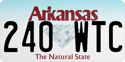 AR license plate 240WTC