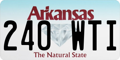 AR license plate 240WTI