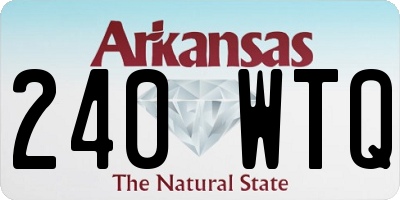 AR license plate 240WTQ