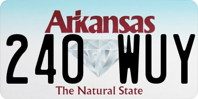 AR license plate 240WUY