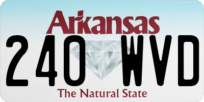 AR license plate 240WVD