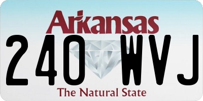 AR license plate 240WVJ