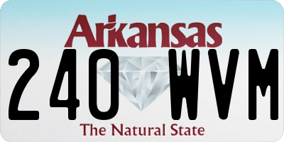 AR license plate 240WVM